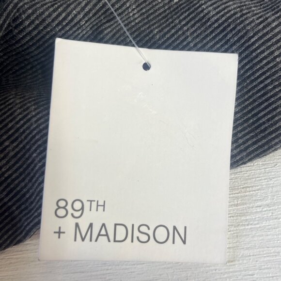 89th & Madison Cowl Neck Ribbed Pullover Shirt Womens Small Black New Warm - Picture 8 of 8